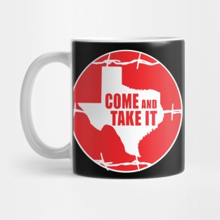 Come and take it, Texas, razor wire Mug